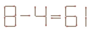 Creative matchstick brain teaser for cognitive challenge and entertainment.